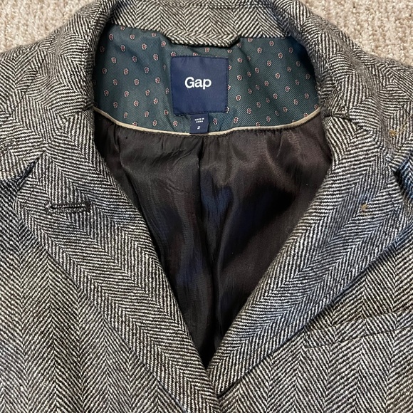 Classic Brown Herringbone Blazer – Size 4 - Picture 6 of 7